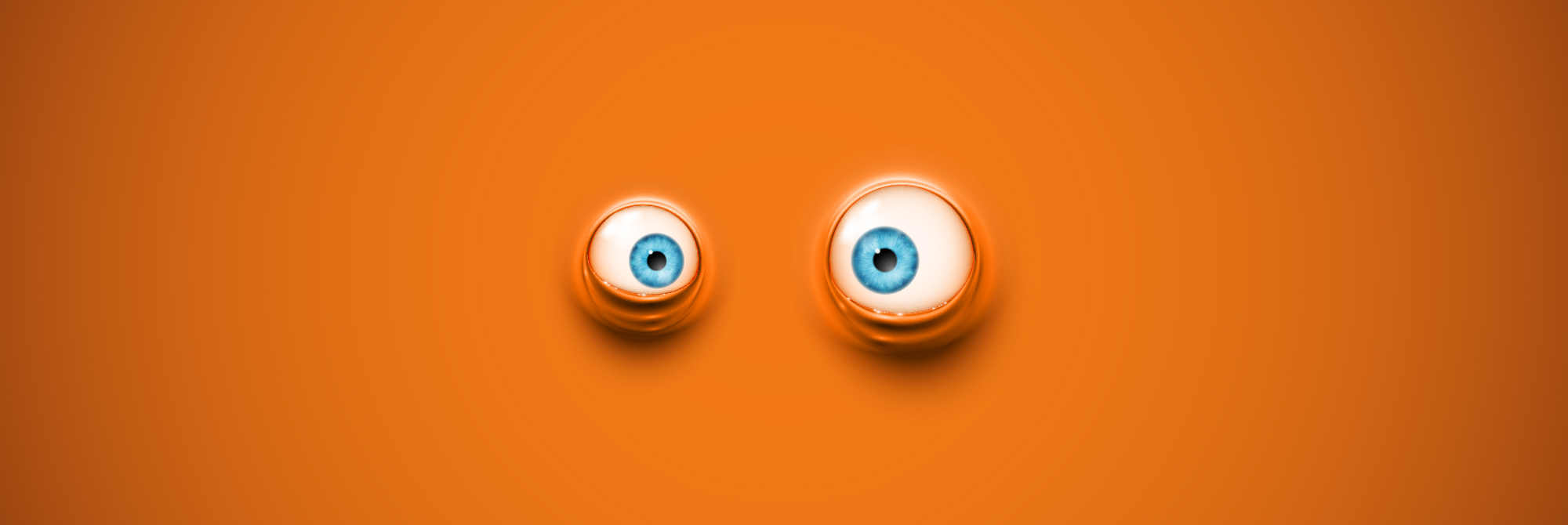 Background with funny cartoon eyes.